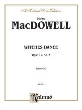 Witches Dance Op. 17 No. 2 piano sheet music cover